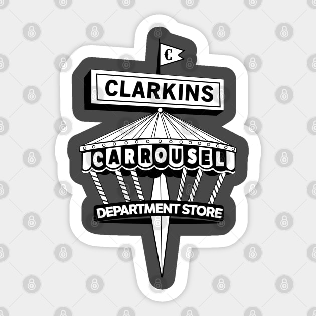 Clarkins Carrousel Department Store Sticker by carcinojen